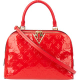 Louis Vuitton Red Vernis Monogram Melrose Handbag