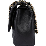 Chanel Quilted Caviar Leather Jumbo Double Flap Crossbody Bag