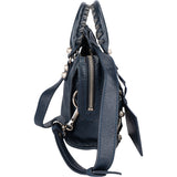 Balenciaga Blue Leather Mini City Handbag