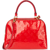 Louis Vuitton Red Vernis Monogram Melrose Handbag