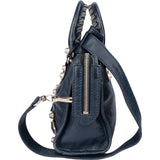 Balenciaga Blue Leather Mini City Handbag