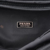 Prada Black Nylon Triangle Travel Clutch