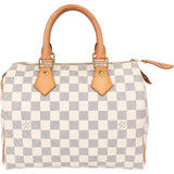 Louis Vuitton Damier Azur Monogram Speedy 25 Handbag
