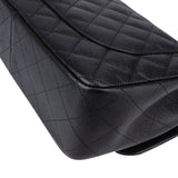 Chanel Quilted Caviar Leather Jumbo Double Flap Crossbody Bag