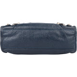Balenciaga Blue Leather Mini City Handbag