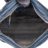 Balenciaga Blue Leather Mini City Handbag