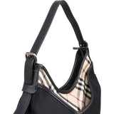 Burberry Nova-Check Monogram Hobo Shoulder Bag