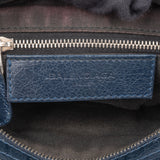 Balenciaga Blue Leather Mini City Handbag