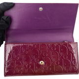 Christian Dior Patent Leather Trotter Monogram Wallet