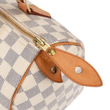 Louis Vuitton Damier Azur Monogram Speedy 25 Handbag