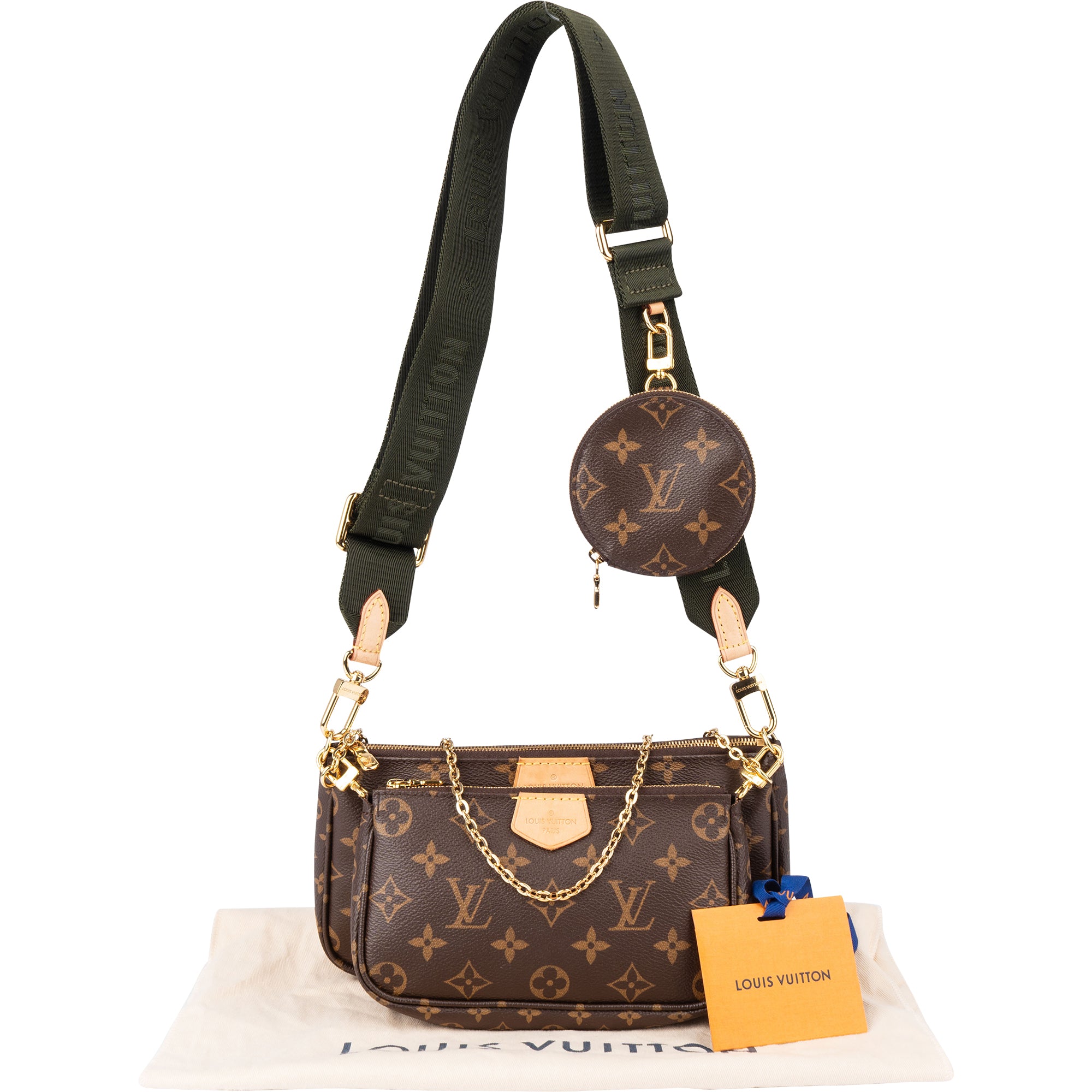 Louis Vuitton Canvas Monogram Multi Pochette Crossbody Bag - vintageandkickz