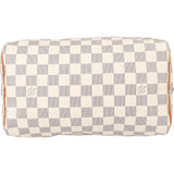 Louis Vuitton Damier Azur Monogram Speedy 25 Handbag