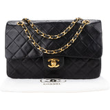 Chanel Quilted Lambskin 24K Gold Medium Double Flap Crossbody Bag