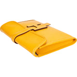 Hermès Yellow Courchevel Leather Jige Clutch