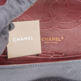 Chanel Quilted Caviar Leather Jumbo Double Flap Crossbody Bag