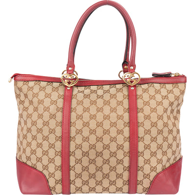 Gucci GG Monogram Twin Heart Handbag