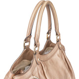 Gucci Metallic Pink Leather Sukey Handbag