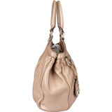 Gucci Metallic Pink Leather Sukey Handbag