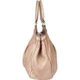 Gucci Metallic Pink Leather Sukey Handbag