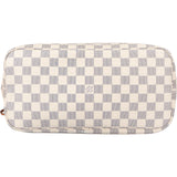 Louis Vuitton Damier Azur Monogram Neverfull MM Shopper Handbag