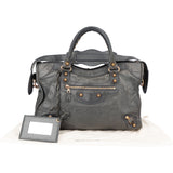 Balenciaga Grey Leather City Handbag