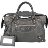 Balenciaga Grey Leather City Handbag