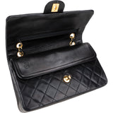 Chanel Quilted Lambskin 24K Gold Medium Double Flap Crossbody Bag