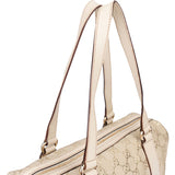 Gucci GG Suede Monogram Twin Charmy Handbag