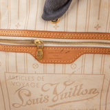 Louis Vuitton Damier Azur Monogram Neverfull MM Shopper Handbag