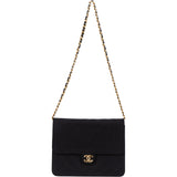 Chanel Quilted Cotton 24K Gold Single Flap Bag