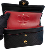 Chanel Quilted Lambskin 24K Gold Medium Double Flap Crossbody Bag