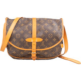 Louis Vuitton Canvas Monogram Saumur 30 Crossbody Bag