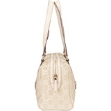 Gucci GG Suede Monogram Twin Charmy Handbag