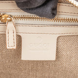 Gucci GG Suede Monogram Twin Charmy Handbag