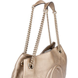 Gucci Leather GG Soho Shoulder Bag