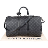 Louis Vuitton Canvas Eclipse Monogram Keepall 45 Bandouliere