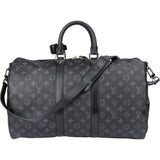 Louis Vuitton Canvas Eclipse Monogram Keepall 45 Bandouliere