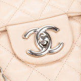 Chanel Quilted Caviar Leather Palladium Jumbo Single Flap Crossbody Bag