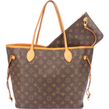 Louis Vuitton Canvas Monogram Neverfull MM Shopper Handbag