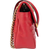 Gucci Red Leather Marmont Crossbody Bag