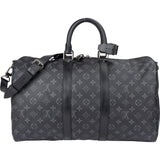 Louis Vuitton Canvas Eclipse Monogram Keepall 45 Bandouliere