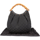 Gucci GG Monogram Bamboo Handbag