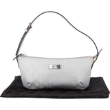 Gucci Silver GG Monogram Boat Mini Handbag