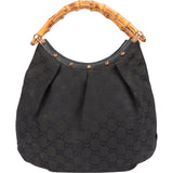 Gucci GG Monogram Bamboo Handbag