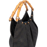 Gucci GG Monogram Bamboo Handbag