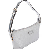 Gucci Silver GG Monogram Boat Mini Handbag