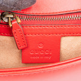 Gucci Red Leather Marmont Crossbody Bag