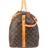 Louis Vuitton Canvas Monogram Keepall 55 Bandouliere