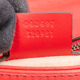 Gucci Red Leather Marmont Crossbody Bag