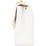Chanel Quilted Lambskin 24K Gold Single Flap Crossbody Bag